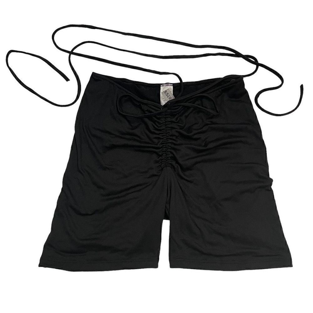 Tresser Black Biker Shorts Womens Medium Stretch